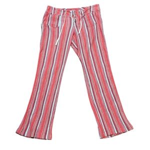 Sundance Colorful Striped Drawstring Pants Size L